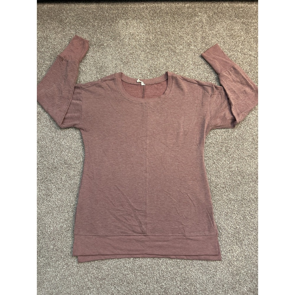 RBX Sweatshirt Womens Small Mauve Excellent High Low Hem Fleece Lined Activewear